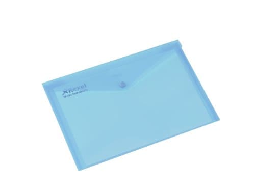 Image of Rexel Carry Folder Polypropylene A4 Translucent Blue Ref 16129Bu [Pack 5]