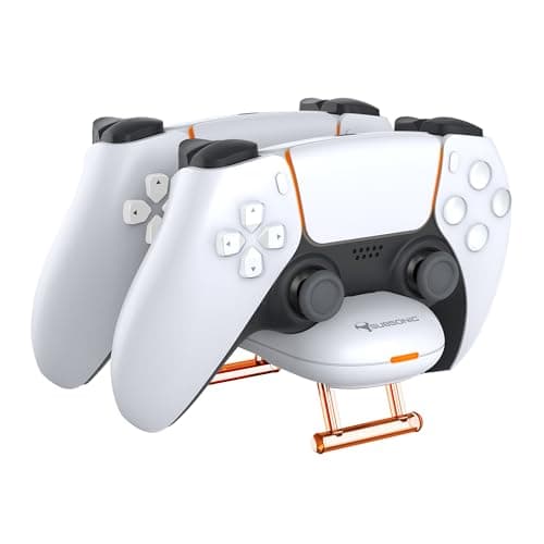 Image of Subsonic PS5 controller charger, for Playstation 5 Dualsense controller, Ps5 charger for dual PS5 controller, PS5 charging station with usbc cable