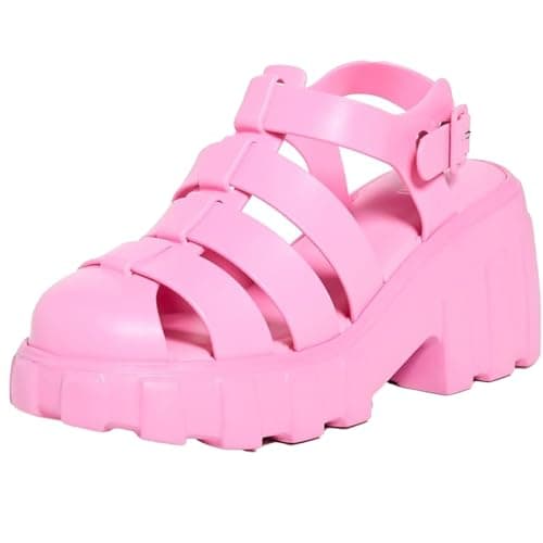 Image of Melissa Women's Meagan Fisherman Sandals, Pink, 6 UK
