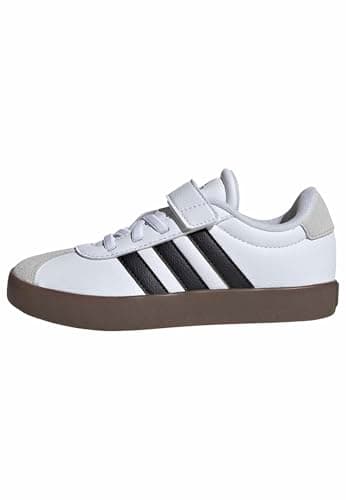 Image of adidas Unisex Kids Vl Court 3.0 Shoes, FTWR White/Core Black/Grey One, 11 UK Child