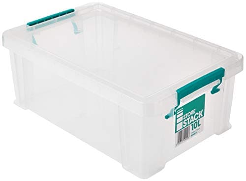 Image of StoreStack 10 Litre Storage Box W400xD255xH150mm Clear RB90123