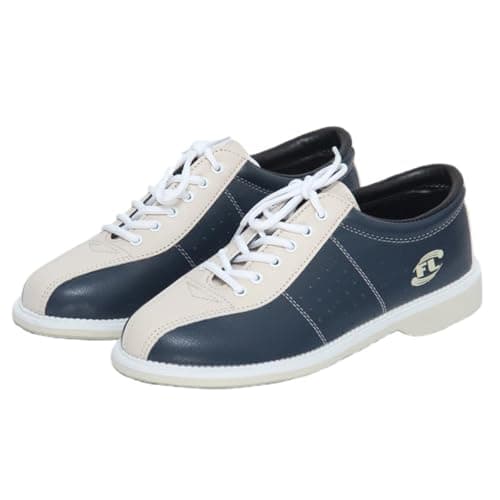 Image of VEACAM Bowling Shoes for Mens Women, Bowls Fitness Trainers Fashion Comfortable Sneakers for Left or Right-Handed Beginner,Blue,9 UK