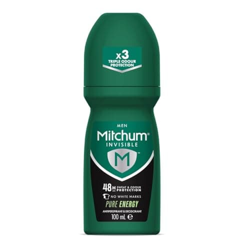 Image of Mitchum Invisible Men 48HR Protection Roll On Anti-Perspirant & Deodorant, No White Marks, Alcohol Free, Pure Energy 100 ml 7246640000 - Packaging May Vary