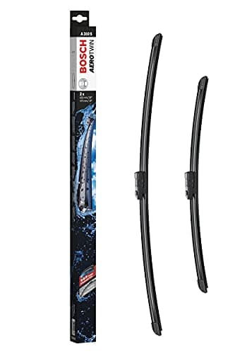 Image of Bosch Aerotwin A 310 S - Front Windscreen Wipers - Set of 2 Replacement Blades - Comes with Pre-assembled Adapter - 2 Blades, 650mm/475mm - Only for right-hand drive (UK)