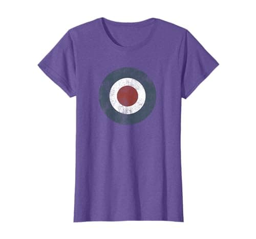 Image of Mod Target Bullseye UK RAF Roundel Target T-Shirt