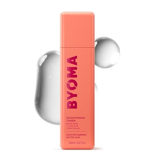 Image of BYOMA Brightening Toner (150ml) Deeply Clean Pores and Improve Tone and Texture - with Barrier Lipids and Lactic Acid - Alcohol Free - Brightens and Hydrates Skin, Vegan