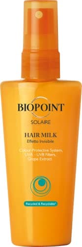 Image of Biopoint Solaire Hair Milk, Sunscreen Spray for Hair, Moisturizing and Caring, Invisible Texture, Gives Protection and Brightness, 100ml