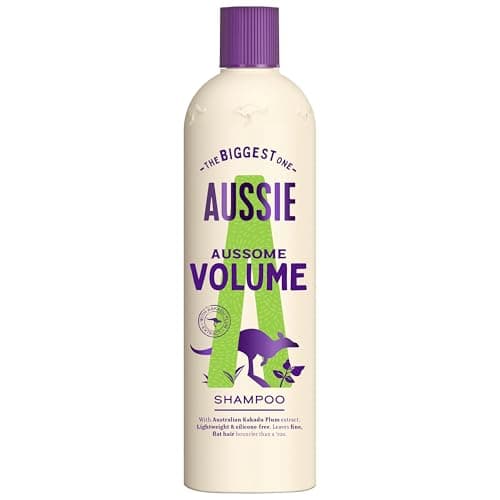Image of Aussie Aussome Volume Shampoo, Lightweight Vegan Formula, Brings Fullness & Bounce Back To Fine & Flat Hair, With Kakadu Plum Extract, Silicone Free, Cruelty Free, 675ml