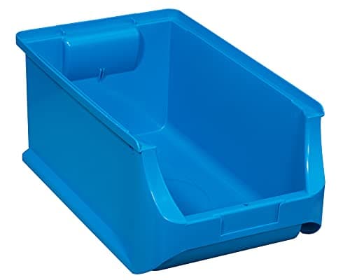 Image of Allit 456212 Size 4 Storage Bin, Blue, 355 x 205 x 150 mm