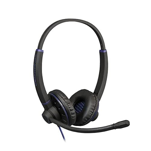 Image of JPL Headset Commander-PB-QD (V2) Binaural, Corded, Professional Office/Contact Centre, (QD) Quick Disconnect System, Swivel T-Bar, Surround Shield Noise Cancelling & Soft Pouch Carry Case – Black