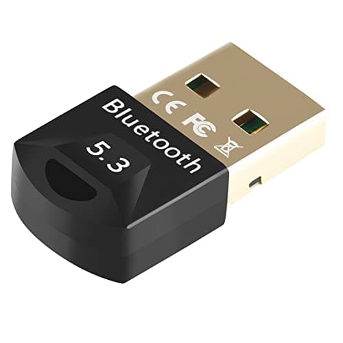 Image of zoerbufan USB Bluetooth Adapter 5.3, Multi-Device Connection, Compatible with Windows 11/10/8.1, No Driver Required, For Game Controller, Headset, Phone, Keyboard, Mouse