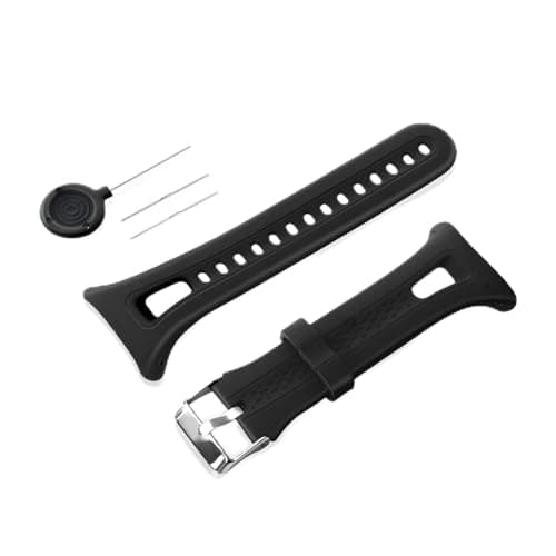 Image of Silicone Wristband Strap Smartwatch Bracelet Band for Garmin Forerunner 10/Forerunner 15 GPS Running (black)