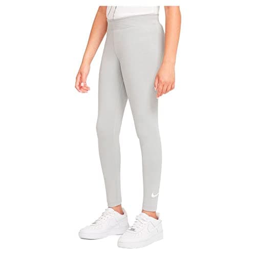 Image of Nike DD6482 G NSW FAVORITES SWSH LGGNG LBR Leggings girls lt smoke grey/white M