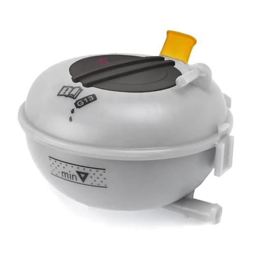 Image of Raheem 5Q0121407T Coolant Expansion Tank with Cap Radiator Expansion Bottle Coolant Expansion Header Overflow Tank Cap for Volkswagen Golf Passat Tiguan A-u-di A3 Q2 Q3 TT Seat Ateca Leon Skoda Fabia