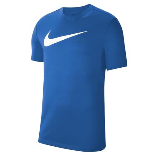 Image of Nike CW6936-463 M NK DF PARK20 SS TEE HBR Sweatshirt Men's Royal Blue/White Size L