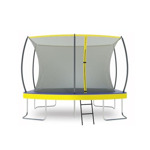 Image of ZERO GRAVITY Ultima 5 Rectangular Barrel Trampoline in 3 Sizes. High Specification with Safety Enclosure Netting and Ladder (10ft x 7ft Barrel)