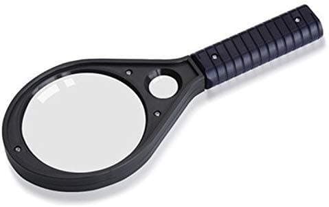 Image of 2.5X Magnifying Glass with LED Light, 75MM Lens for Reading Old Newspapers and Fine Print, Ideal for Family Use and Close-Up Viewing, Lightweight and Portable