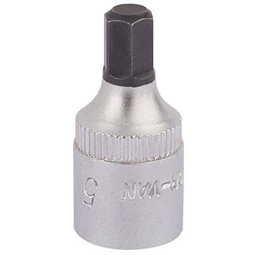 Image of Draper 11126 Elora Hexagon Screwdriver Socket, 1/4" Square Drive, 5mm