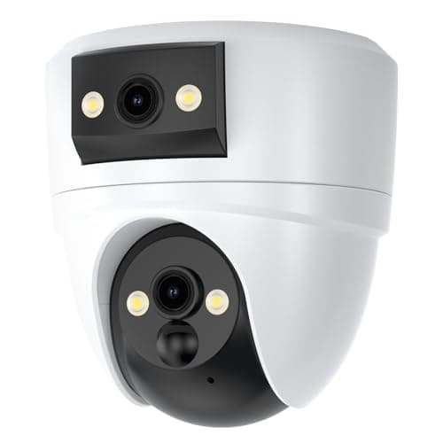 Image of VSTARCAM 2K Dual Lens Indoor Camera, Free Cloud & SD Storage, Ceiling Mount, 360° PTZ & Wide Angle, WiFi 6 2.4/5G Dual Band, Color Night Vision, Motion Alerts, 6-Month Battery, 2-Way Talk