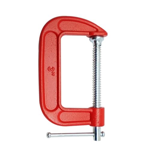 Image of Dapetz® 3" G-Clamp 75mm Heavy Duty Cast Iron Frame – Strong, Corrosion-Resistant Professional Clamp for Metalworking, Woodworking, and Carpentry DIY Projects