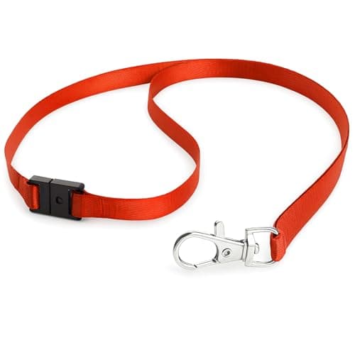 Image of SUPERFA 30 Pcs Red Lanyards Breakaway with Metal Lobster Clips, Safety Security Quick Release Lanyard for Neck ID Card Holder