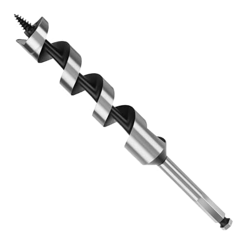 Image of MOXPIFY Wood Auger Drill Bits, 16mm Timber Drill Bits 230mm Long Hex Shank, Extra Long Drill Bits Wood For Woodworking (16mm x 230mm)