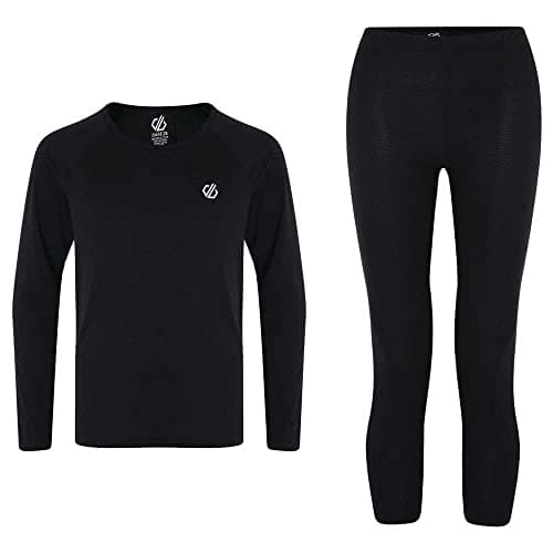 Image of Dare2b Elate II Kids Baselayer Set - Comfortable Soft Brushed Thermal Fabric Underwear, Fast Wicking and quikc Drying with Anti-Bacterial Odour Control