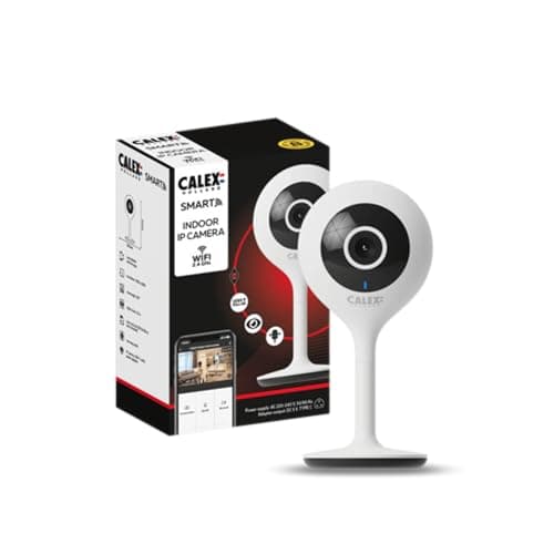 Image of CALEX - Smart Indoor IP Camera, WiFi Surveillance Camera with Night Vision, 2-Way Audio, Full HD 1080p, App Controlled, White
