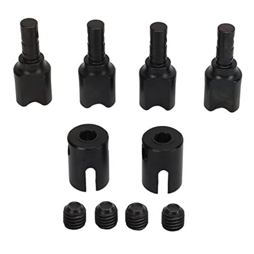 Image of 4pcs RC Diff Outdrive Steel RC Differential Drive Cup with Driveshaft Joint Cup for 1/7 1/8 Cars (Black)