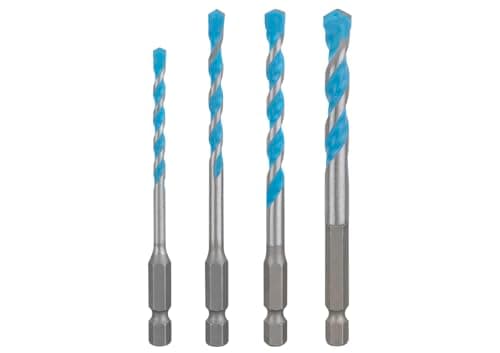Image of Bosch 5X Expert HEX-9 Multi Construction Drill Bit Set (for Concrete, Soft Ceramic Tiles, Ø 4,0, 5,0, 6,0, 6,0, 8,0 mm, Professional Accessory Impact Drill/Driver, Drill Drivers)