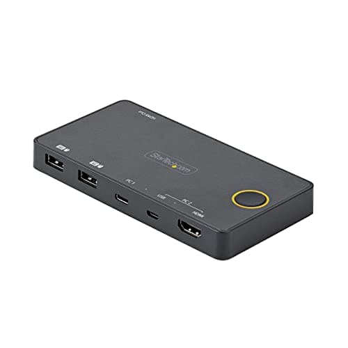 Image of Startech.Com 2 Port Hybrid Usb A Hdmi Usb C Single 4K 60Hz Hdmi 2.0 Kvm Switch