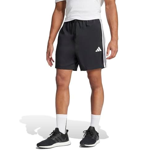 Image of adidas Men's Essential Three Stripes Chelsea Short, Black/White, XL