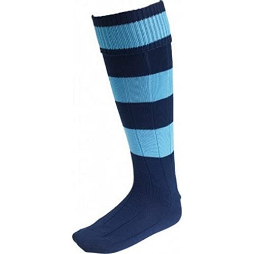 Image of Carta Sport EURO SOCK NAVY/SKY HOOPS (YTHS) MEDIUM 3-6«