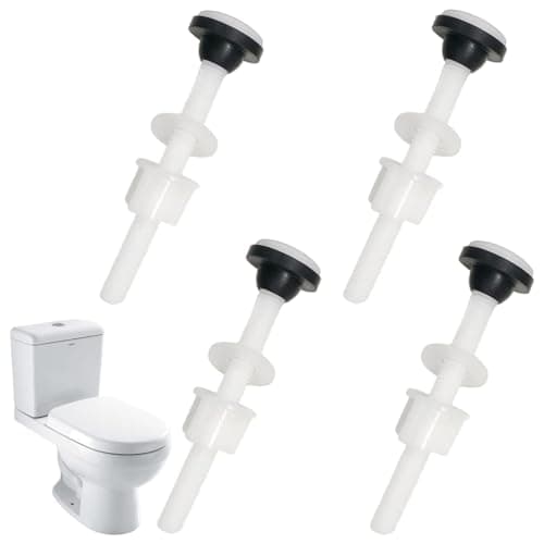 Image of 4 Pack Plastic Toilet Tank Bolts, M10 Toilet Cistern to Toilet Pan Fixing Fitting Sealing Kit Close Coupling Bolts WC Tank to Bowl Bathroom Toilet Repair Kits