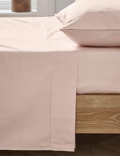 Image of Ted Baker Plain Dye Flat Sheet Pink