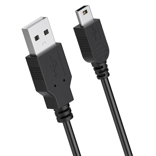 Image of Meliya Camera Mini USB Cable for Canon EOS 4000D 2000D 200D /PowerShot/DSLR/ELPH Digital Cameras, Type A to Mini B Cable Data Charging Cable for Gopro Hero 3/4, Hero HD, USB A to USB B 1m Long