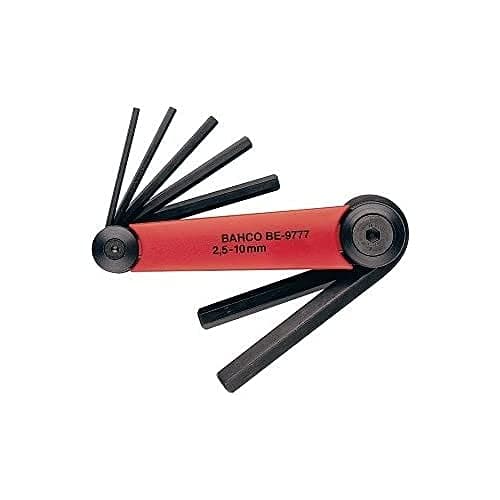 Image of Bahco BE-9776 Hexagon Offset Screwdriver Set, Red/Black
