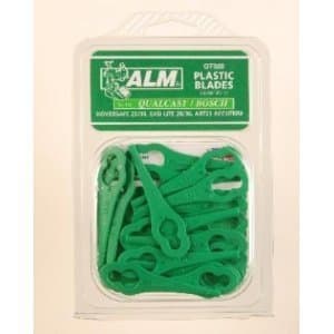Image of Plastic Blades: Bosch Qualcast Art 23 Accutrim & Art 23 Easytrim Accu Grass Trimmers, Qualcast Hoversafe, Mow N Trim, Easi Lite Lawnmower Clip on Replacement Plastic Blades
