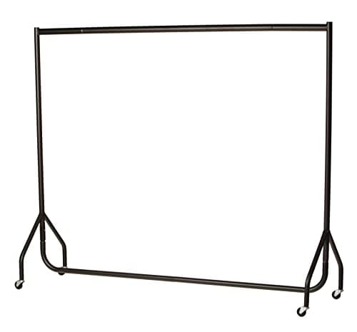 Image of The Shopfitting Shop Heavy Duty Clothes Rail Garment Rail 6ft Long x 5ft High Metal Storage Hanging Rack