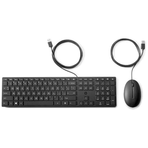 Image of HP 9SR36AA#ABB Desktop 320MK Mouse and Keyboard Set with Wired
