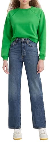 Image of Levi's Women's Ribcage Full Length Jeans, Valley View, 27W / 32L