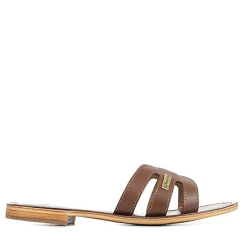 Image of Les Tropéziennes par M. Belarbi Women's Damia Flat Sandal, TAN, 6 UK