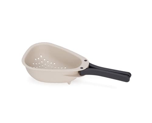 Image of Joseph Joseph Droplet Mini Colander with Folding Handles, Kitchen Strainer for Small Vegetable, Fruits & Berries, Space-Saving