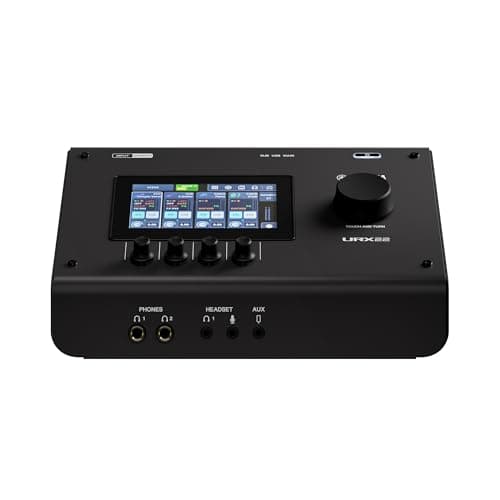 Image of Yamaha URX22 4-In / 2-Out Dual USB-C Audio Interface With Touchscreen, Includes Cubase Al, WaveLab Cast, Basic FX Suite, and Steinberg Plus Software Bundle, Black URX22 B