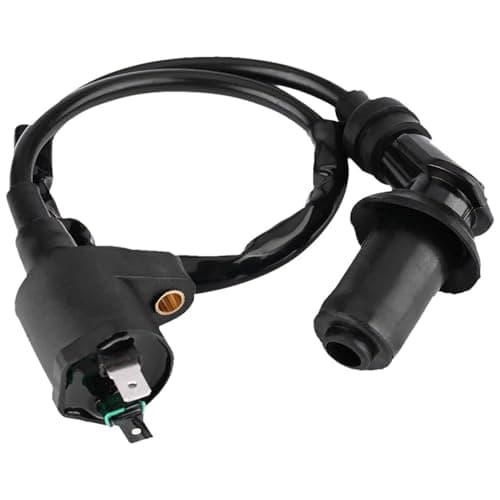 Image of Buaak Motorcycle Ignition Coil, Ignition Coil Wire for GY6 50CC 125CC 150CC Moped, Black Motorcycle Spark Coil Parts, for ATV Go Kart Scooter Engine Moped Dirt Bike