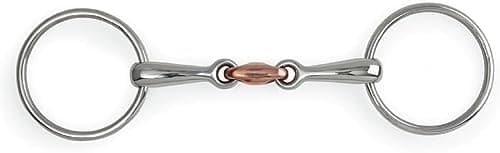 Image of Shires Equestrian - Loose Ring Copper Lozenge Snaffle - S/steel - Size: 51/2