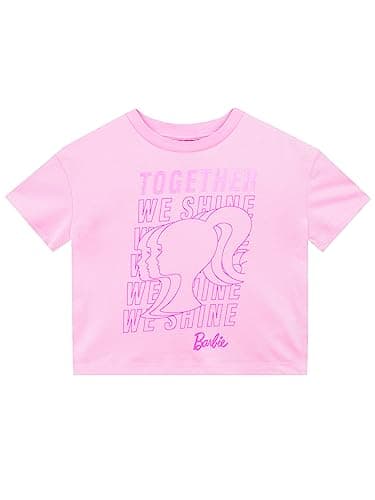 Image of Barbie Tshirt Girls | Girls Cotton T Shirt | Novelty T-Shirts | Ages 3 to 13 Years | Pink 11-12 Years