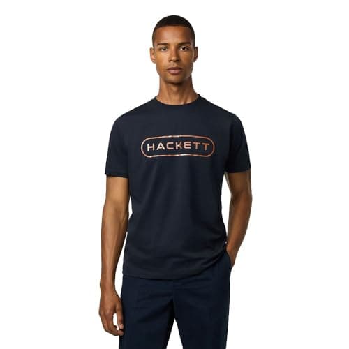 Image of Hackett Essential Box Short Sleeve T-Shirt L Blue