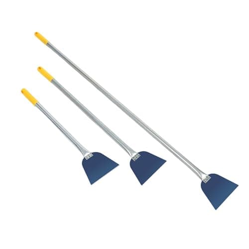 Image of Wall Scraper Renovation Cleaning Integrated Welded Manganese Steel Head Wooden Handle High-Hardness Floor & Putty(18 * 22.5cm)