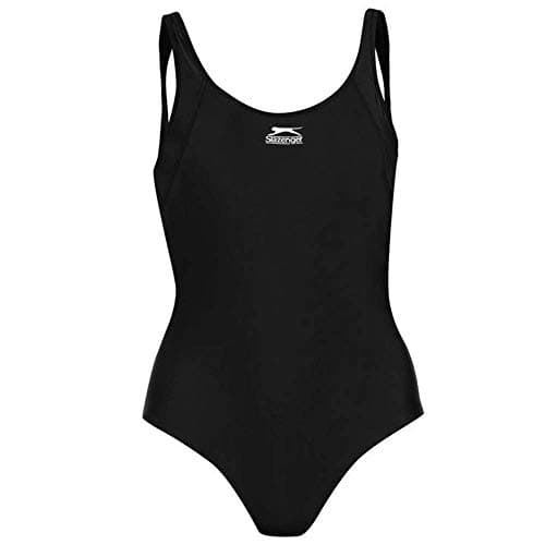 Image of Ladies SLAZENGER Support Swimsuit / Swimming Costume - Black - Size 16